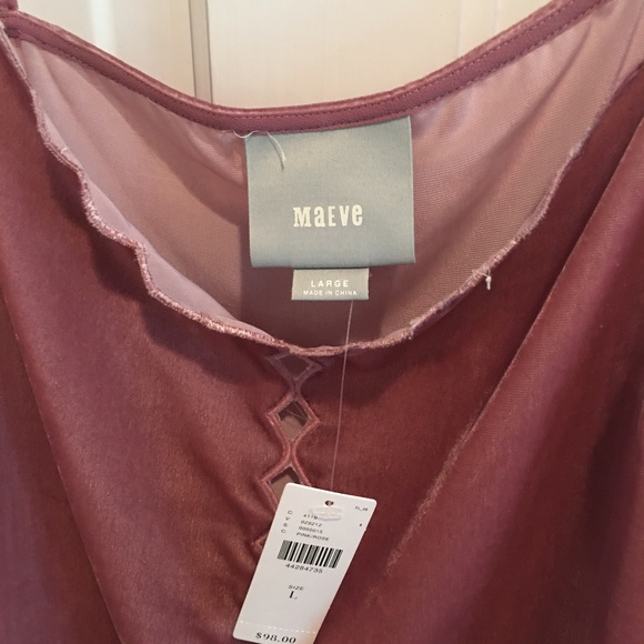 Anthropologie MAEVE Velvet Tank L - Picture 6 of 9